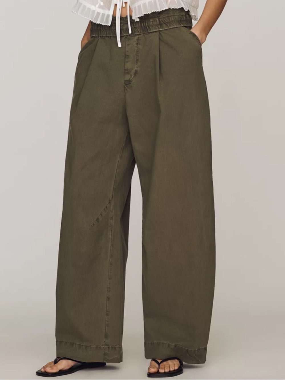 By Anthropologie Vintage Foldover Pants